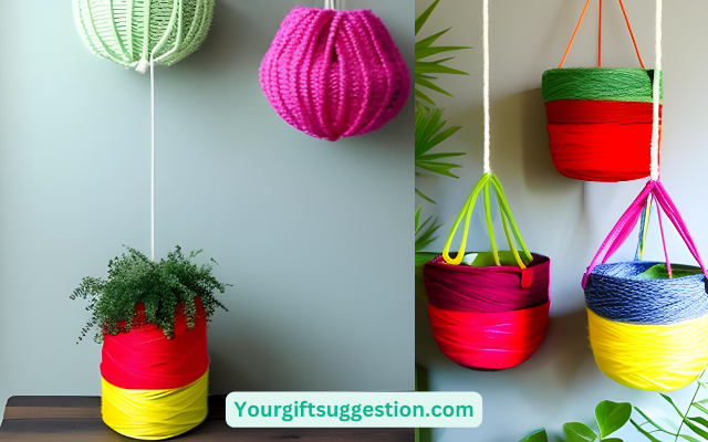 Hanging Planters - DIY Coworker Gift Ideas