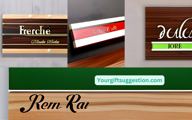Personalized name plate